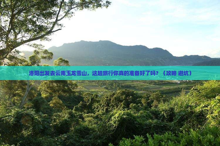洛阳去云南玉龙雪山旅行社