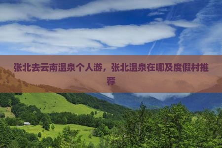 张北去云南温泉个人游