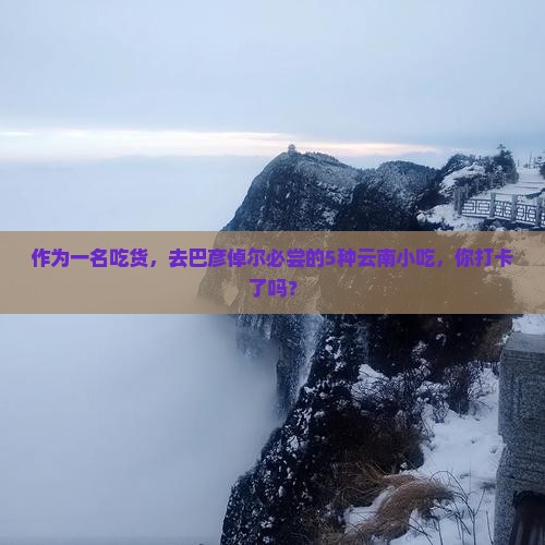 巴彦倬尔去云南旅游小吃