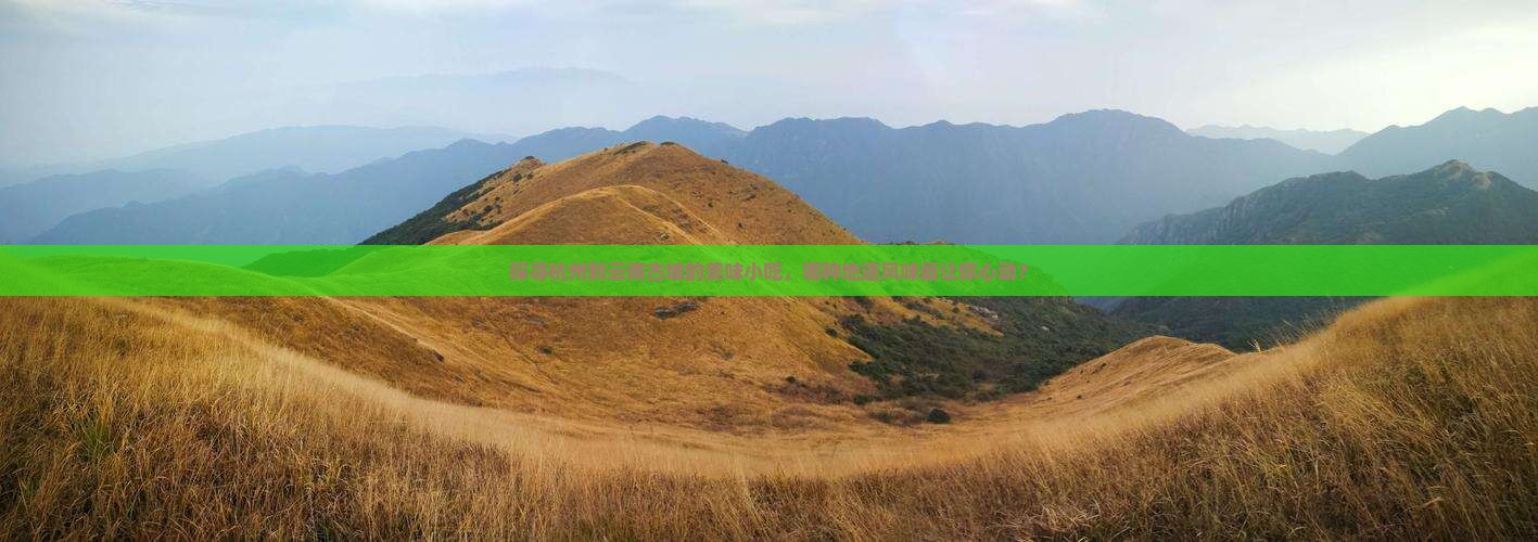 杭州去云南古城旅游小吃