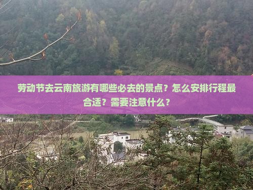劳动节去云南攻略
