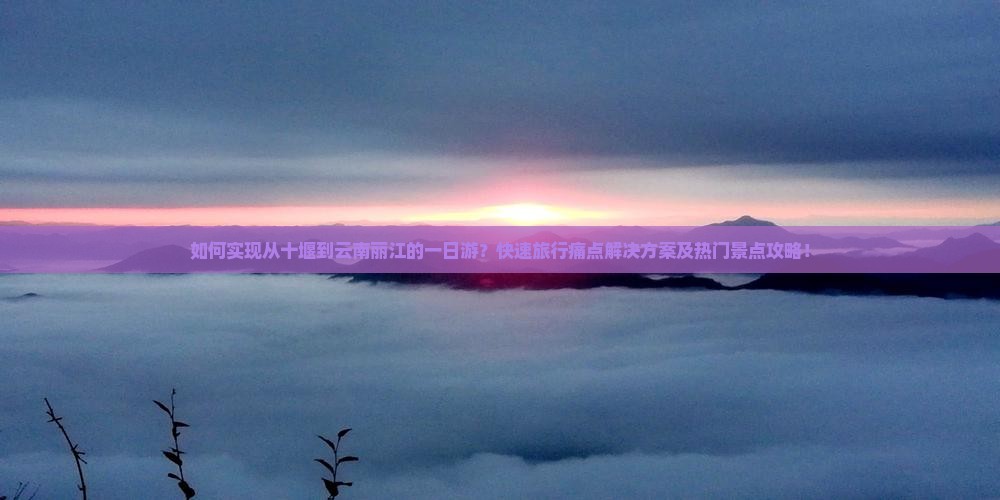 十堰去云南丽江一日