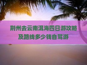 荆州去云南洱海四日游