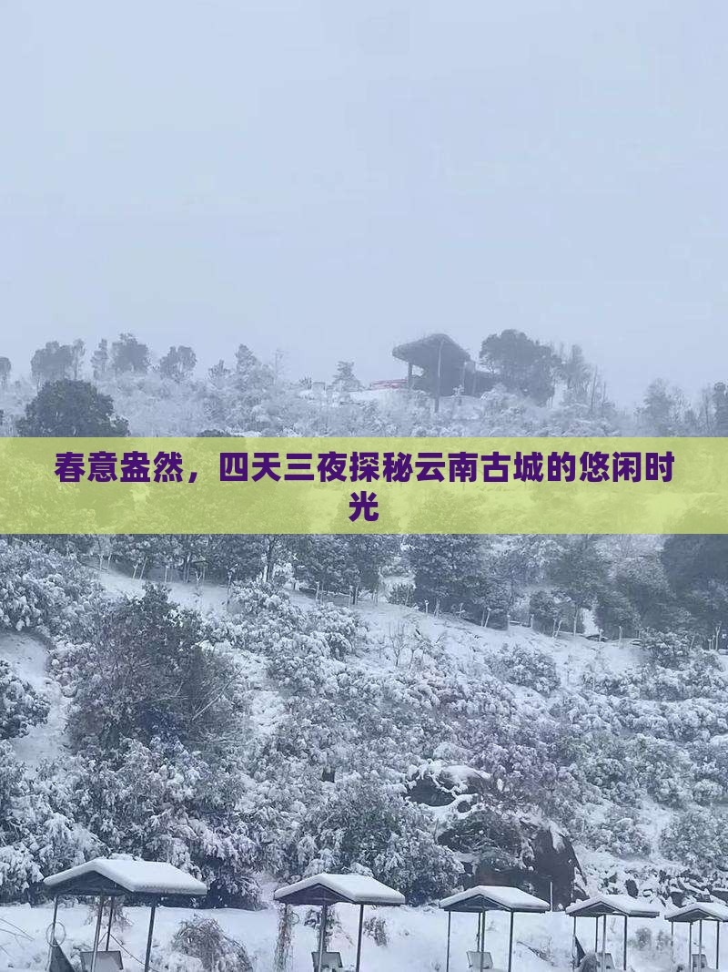 春天去云南古城四日游