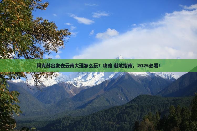 阿克苏到云南大理哪里玩