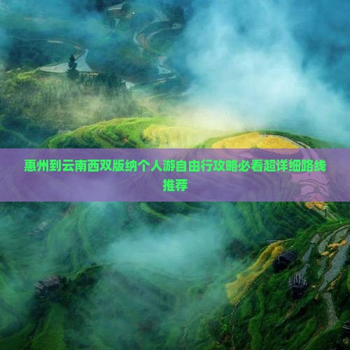 惠州到云南西双版纳个人游