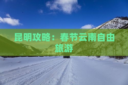 春节去云南昆明自由行