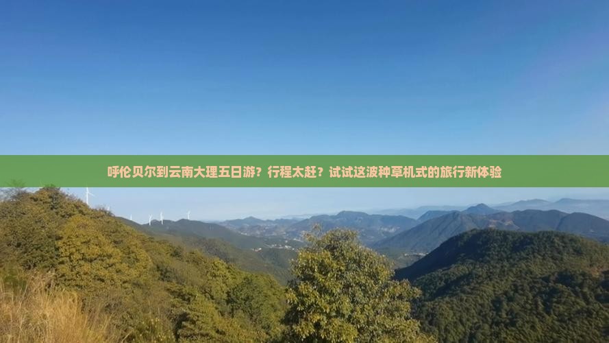 呼伦贝尔到云南大理五日游