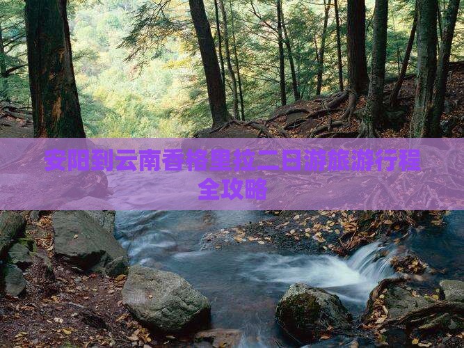 安阳到云南香格里拉二日游