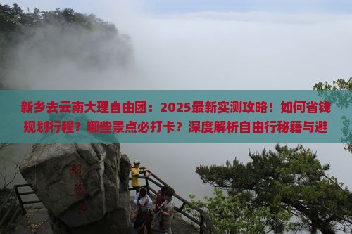 新乡去云南大理自由团