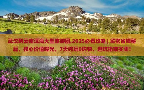 武汉到云南洱海大型旅游团