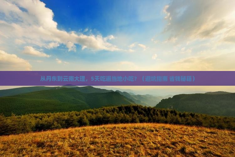 丹东去云南大理旅游小吃