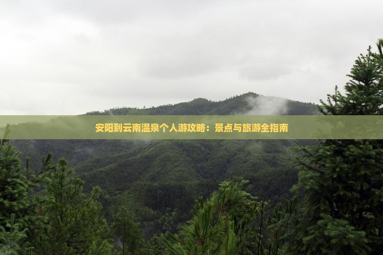 安阳到云南温泉个人游