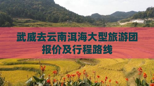 武威去云南洱海大型旅游团