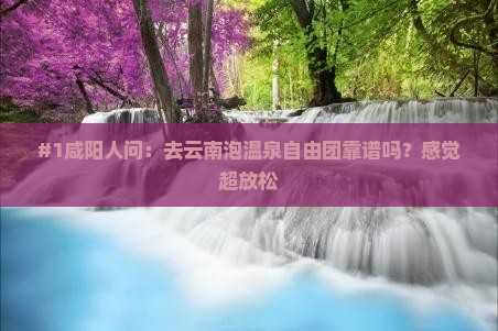 咸阳到云南温泉自由团