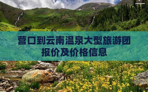 营口到云南温泉大型旅游团
