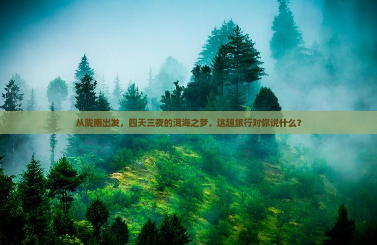 陇南去云南洱海四日游