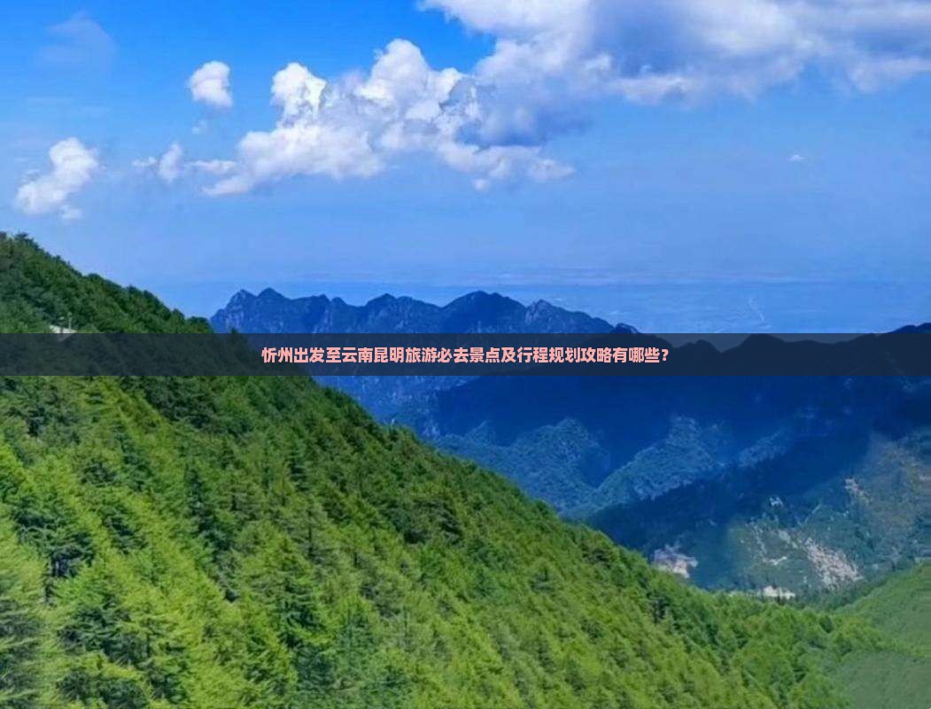 忻州去云南昆明必去地