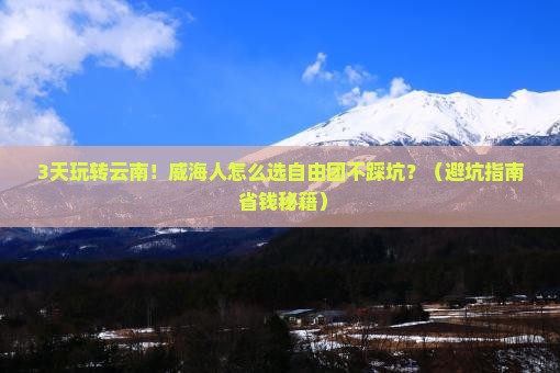 威海到云南玉龙雪山自由团