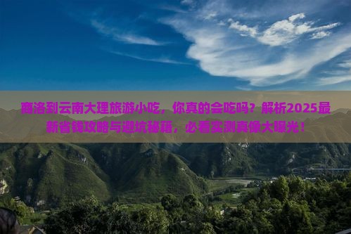 商洛到云南大理旅游小吃