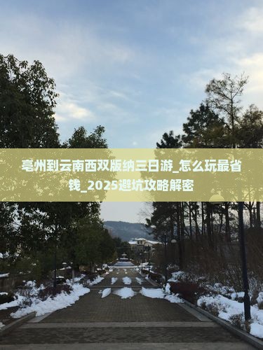 亳州到云南西双版纳三日游