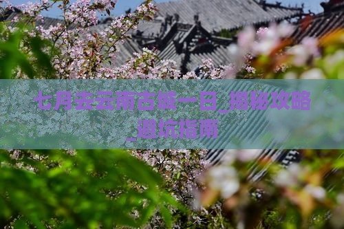 七月去云南古城一日