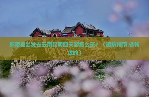 鄢陵县去云南昆明四日游