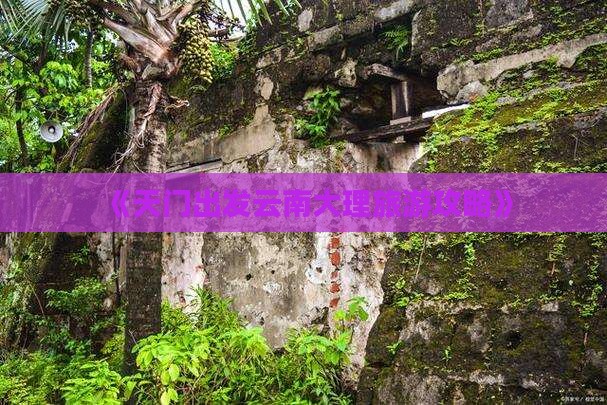 天门到云南大理旅游