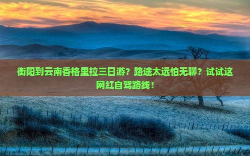 衡阳去云南香格里拉三日游 衡阳去云南香格里拉三日游