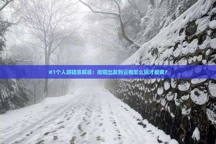 衡阳去云南个人游