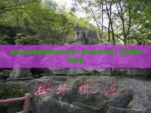 池州去云南西双版纳六日游