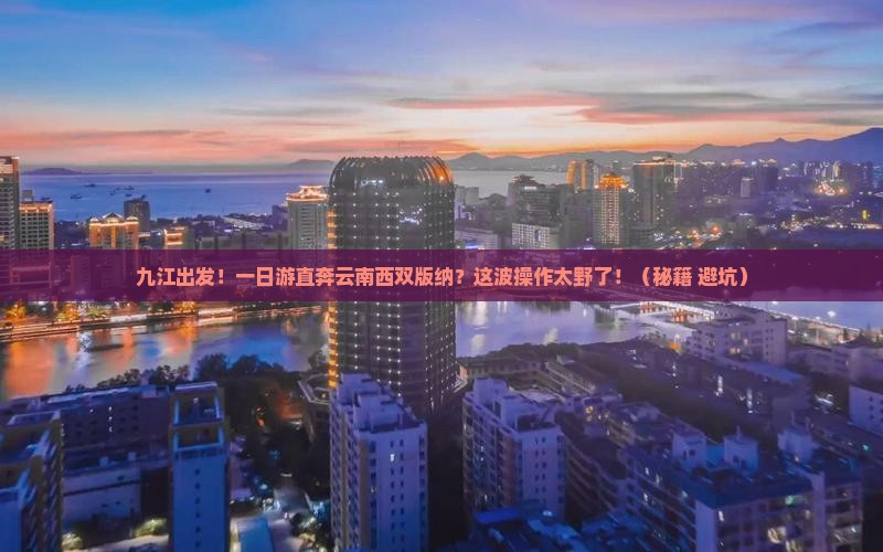 九江到云南西双版纳一日