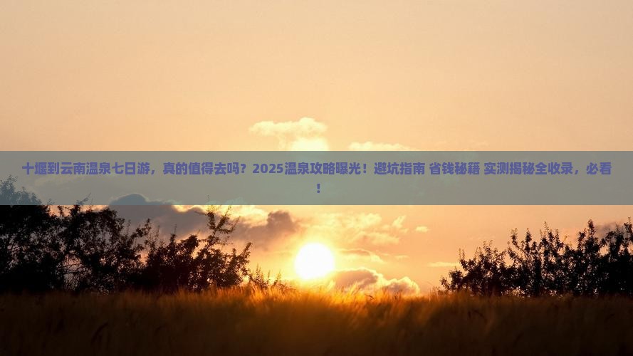 十堰到云南温泉七日游