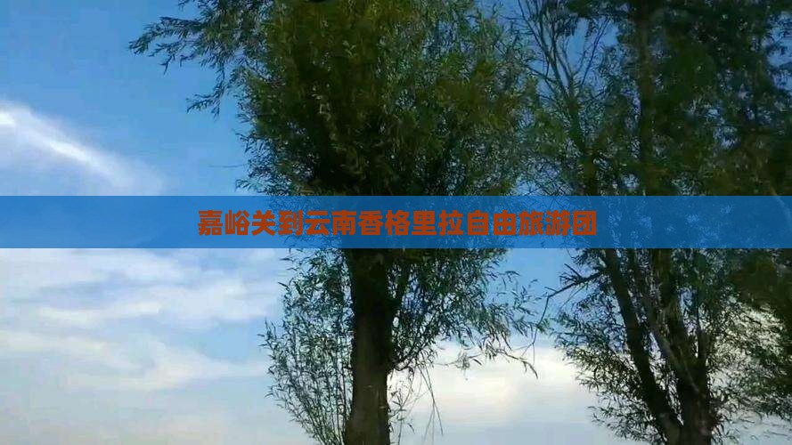 嘉峪关到云南香格里拉自由团