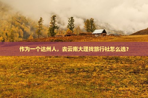 达州到云南大理旅行社