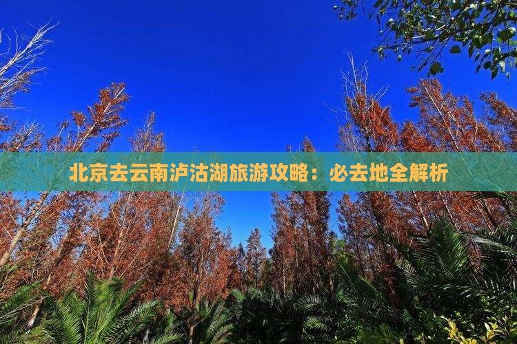 北京去云南泸沽湖必去地