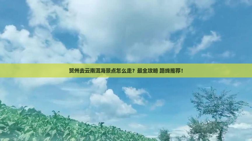 贺州去云南洱海景点