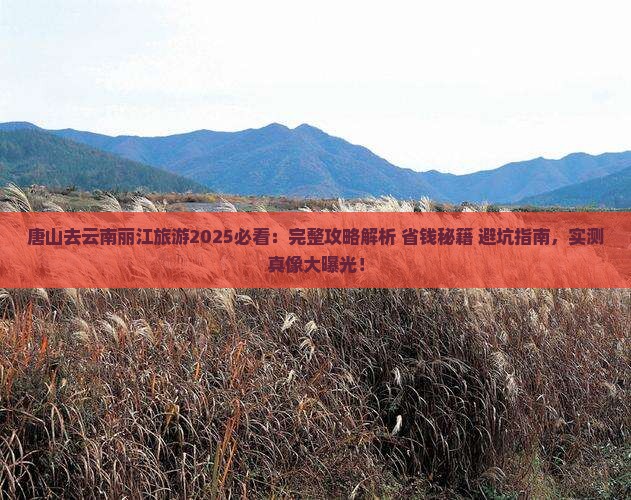 唐山去云南丽江旅游