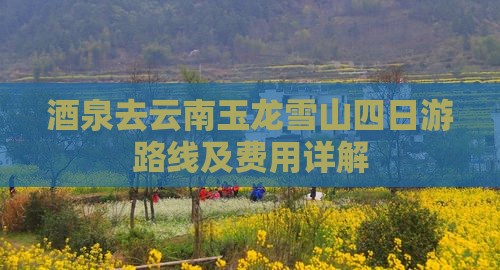 酒泉去云南玉龙雪山四日游