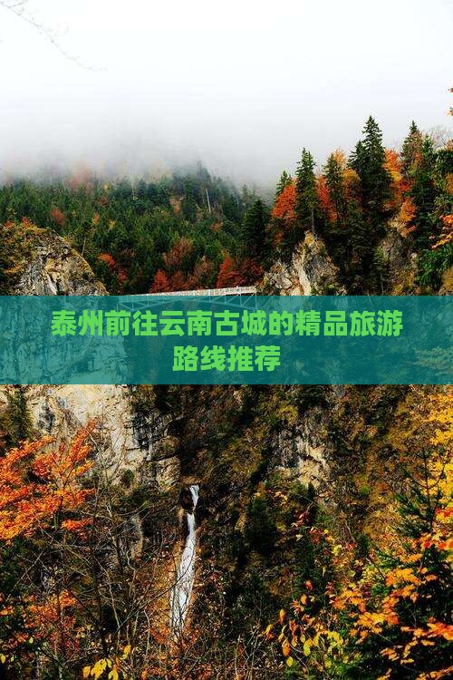 泰州前往云南古城的精品旅游路线推荐