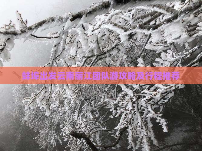 蚌埠出发云南丽江团队游攻略及行程推荐