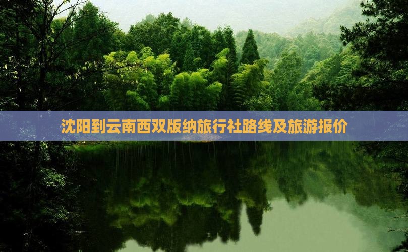 沈阳到云南西双版纳旅行社路线及旅游报价
