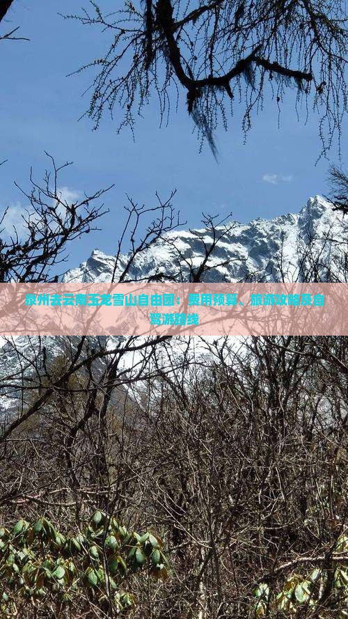 泉州去云南玉龙雪山自由团：费用预算、旅游攻略及自驾游路线