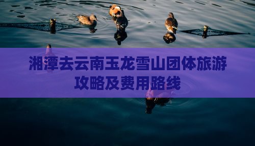 湘潭去云南玉龙雪山团体旅游攻略及费用路线