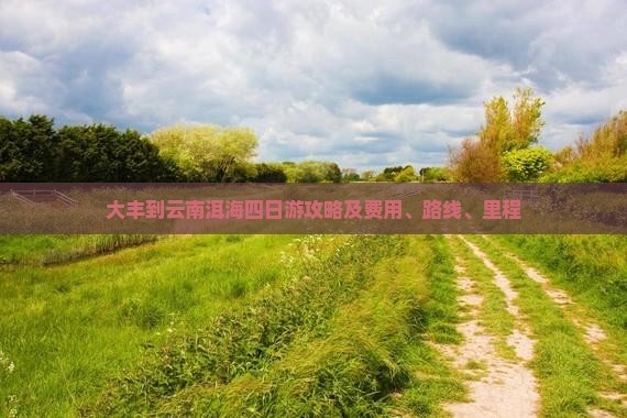 大丰到云南洱海四日游