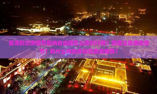 普洱到云南西双版纳自由团