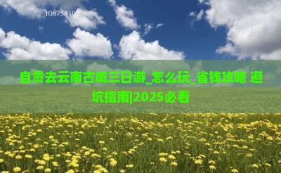 自贡去云南古城三日游