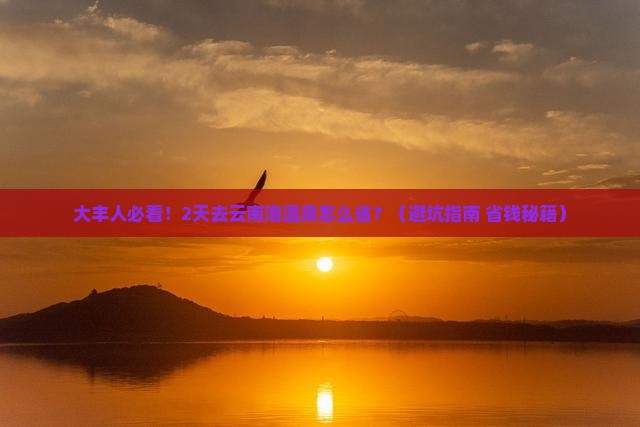 大丰去云南温泉二日游