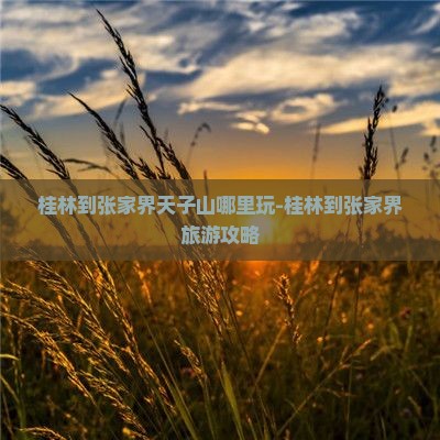 桂林到张家界天子山哪里玩-桂林到张家界旅游攻略