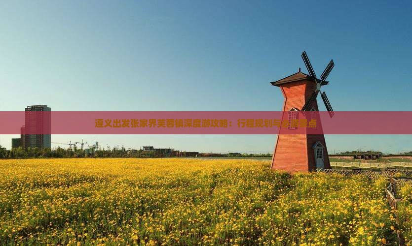 遵义出发张家界芙蓉镇深度游攻略：行程规划与必游景点